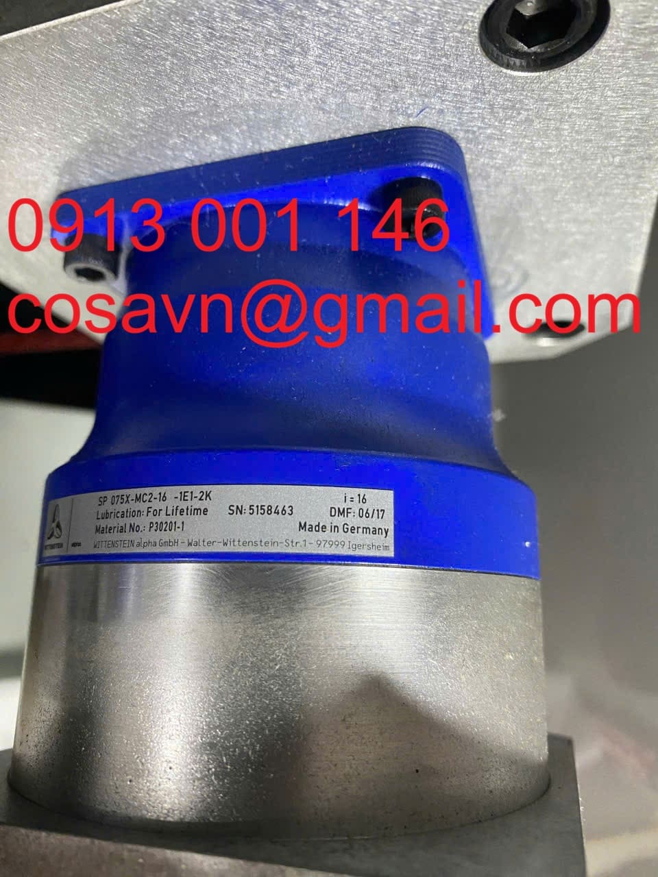 Hộp số hành trình Wittenstein alpha SP 075X-MC2-16-1E1-2K SP 075X-MC2-16-1E1-2K